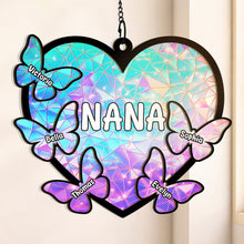 Sparkling Grandma - Personalized Acrylic Window Suncatcher Ornament - Christmas Gift For Grandma