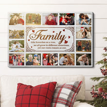 Happy Family - Customized Personalized Canvas - Gift For Family Dad Mom Sister Brother Couple Husband Wife Kid