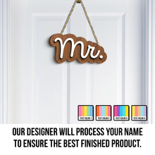 3D Colorful Name Door Hanger - Personalized Door Signs - Gift For Family, Besties, Best Friends