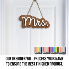 3D Colorful Name Door Hanger - Personalized Door Signs - Gift For Family, Besties, Best Friends