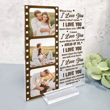 When I Say I Love You -  Customized Personality Acrylic Plaque - Gift For Couple Lover