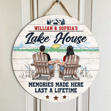 Memories Made Here Last A Lifetime  - Personalized Customized Doorsign Best Gift For Couple