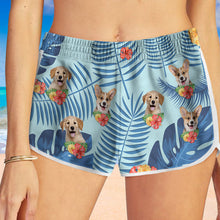 Custom Photo Aloha Dog Cat - Personality Customized Beach Shorts - Gift For Pet Lover