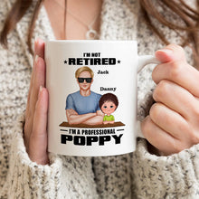 I'm Not Retired I'm A Professional Grandpa Family Gift For Grandpa Personalized Custom Ceramic Mug