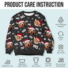 Custom Photo Funny Christmas Hat - Customized Personalized Ugly Sweater - Gift For Pet Dog Cat Lover Pet Mom Dad