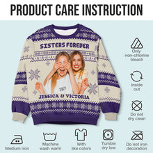 Custom Photo Happy Christmas - Customized Personalized Ugly Sweater - Gift For Family Couple Friend