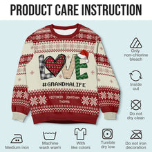 Love In Our Home - Customized Personalized Ugly Sweater - Christmas Gift For Family