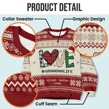 Love In Our Home - Customized Personalized Ugly Sweater - Christmas Gift For Family