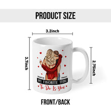 It Started With A Message - Customized Personalized Mug - Christmas Gift For Couples, Lovers, Husband Wife