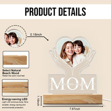 Custom Photo Mom I Love You - Customized Personalized 3D LED Light - Gift For Her, Mom, Wife, Grandma