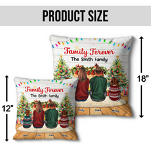 Family Forever - Personalized Family Pillow - Personalized Gifts For Family Mom Dad
