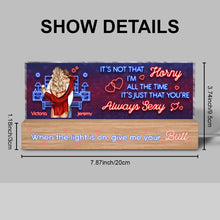 Romantic Couple LED Night Light -  Customized Personalized Acrylic LED Night Light - Gifts For Couples