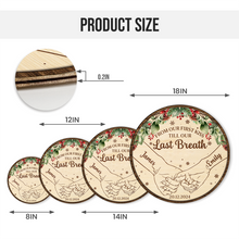 Holding Hands From Our First Kiss Till Our Last Breath - Personalized Door Signs - Gift For Couples, Husband Wife