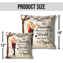 Next To You - Personalized Customized Pillow - Anniversary Gift For Lover, Couple