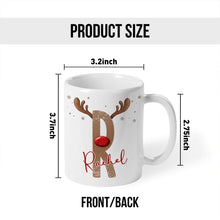 Fun Alphabet Deer - Customized Personalized Mug - Christmas Gift For Family Friend