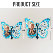 Custom Photo I'm Always With You - Customized Personalized Butterfly Car Ornament - Gift For Memorial Family Loss Gift