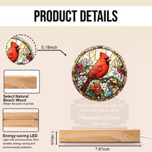 When Robins Appear A Loved One Is Near - Customized Personalized 3D LED Light - Gift For Husband Wife, Anniversary