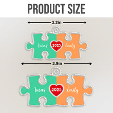 The Perfect Piece  - Personalized Customized Car Ornament - Gift For Couples, Friends