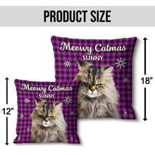 Meowy Catmas - Personalized Pillow - Christmas Gifts For Dog Lovers, Cat Lovers, Pet Lovers