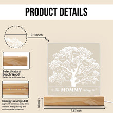 Family Tree This Grandma Belongs To - Personalized Customized 3D LED Light - Gift For Family Members, Grandparents