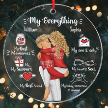 My Everything Is You - Customized Personalized Acrylic Ornament - Christmas Gift For Couple Husband Wife