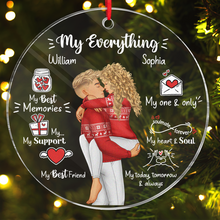 My Everything Is You - Customized Personalized Acrylic Ornament - Christmas Gift For Couple Husband Wife