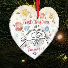 First Christmas As A Family - Personalized Custom Acrylic Ornament - Christmas Gift For Family