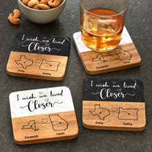 A Best Friend Is Like A Beautiful Bouquet Of Flowers - Bestie Personalized Custom Square Marble Wood Coaster - Gift For Best Friends, BFF, Sisters