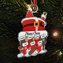 Nana Claus Papa Mama Daddy Christmas Stocking Family - Personality Customized Ornament - Gifts For Family