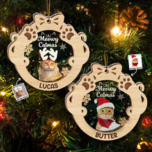 Meowy Catmas -  Personalized 2-Layered Mix Ornament - Gift For Pet Lovers, Cat Lovers