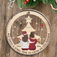 Grow An Old Friend - Personalized Customized Ornament - Christmas Gifts For Old Friend, Bestie