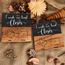 A Best Friend Is Like A Beautiful Bouquet Of Flowers - Bestie Personalized Custom Square Marble Wood Coaster - Gift For Best Friends, BFF, Sisters