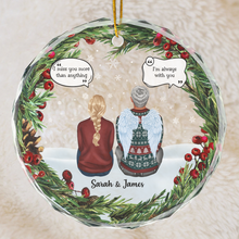 I Will Always Miss You - Customized Personalized Glass Ornament - Memorial Gift For Loss