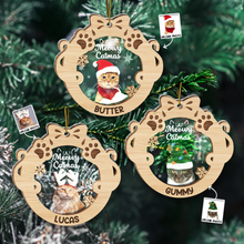 Meowy Catmas -  Personalized 2-Layered Mix Ornament - Gift For Pet Lovers, Cat Lovers