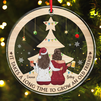 Grow An Old Friend - Personalized Customized Ornament - Christmas Gifts For Old Friend, Bestie