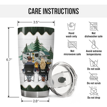 Husband Wife Camping Partners - Personality Customized Tumbler - Gift For Camping Lovers