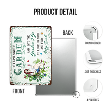 Into The Garden To Find My Soul - Garden Sign - Personalized Custom Classic Metal Signs
