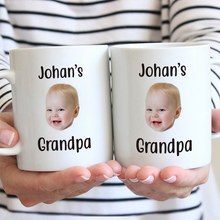 Custom Photo Baby Face Gift For Grandpa Father's Day Personalized Custom Ceramic Mug