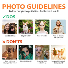 Custom Photo Funny Pet Portrait - Personalized Customized Canvas - Gift For Pet Lovers