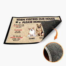 Please Remember When Visiting Dog's House -  Custom Doormat Gifts For Dog Lovers