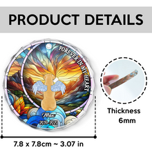 Forever In My Heart - Customized Personalized Glass Ornament - Gift For Loss Pet Dog Memorial