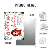 And Into The Garden I Go - Gift For Gardening Lovers - Personalized Custom Classic Metal Signs