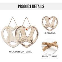 From Our First Kiss Till Our Last Breath Pinky Promise - Personalized Door Signs Gift For Couples, Husband Wife