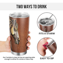 Life Is Better With A Horse - Personality Tumbler - Gift For Dad Father's Day