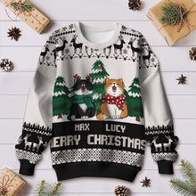 Merry Christmas Cat Christmas Tree - Personality Customized Ugly Sweater - Christmas Gift For Cat Lover