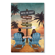 Gift For Couple Summer Beach Personalized Customized Poster Home Love Decoration