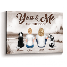 You & Me & Dog - Personalized Customized Canvas Couple Home Decoration For Pet Family