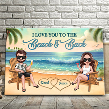 Summer Beach - Personalized Customized Canvas - Home Decoration Gift For Couple