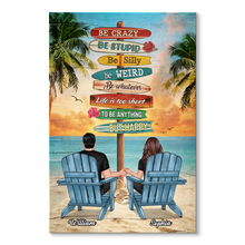 Summer Beach Personalized Customized Poster Home Decoration Gift For Couple