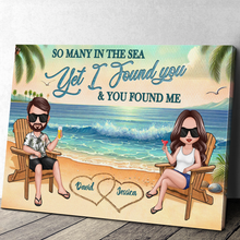 Personalized Couple Canvas - I Found You And You Found Me - Home Decoration Gift For Couple